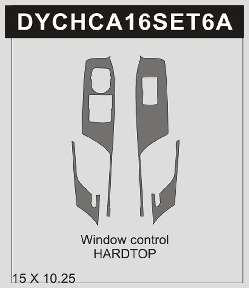 Load image into Gallery viewer, Chevrolet Camaro (2016-2021) Carbon Fiber Window Control Trims - FSPE