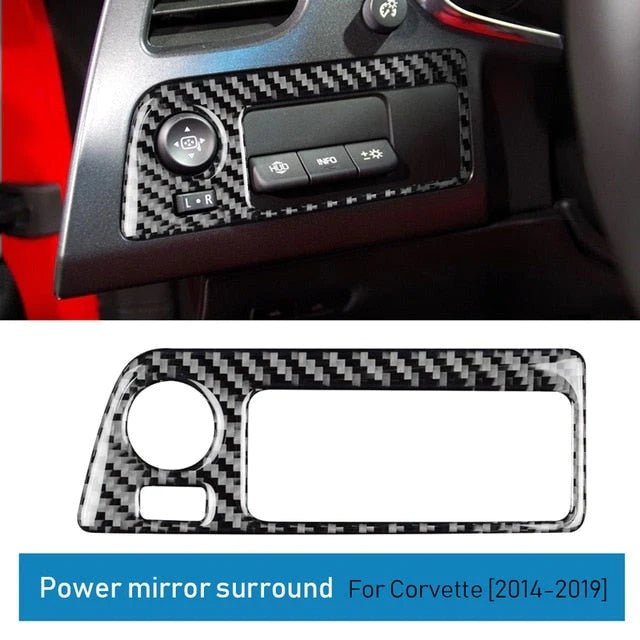 Load image into Gallery viewer, Chevrolet Corvette (2014-2019) Carbon Fiber Air Outlet Panel Surround Trim Kit - FSPE