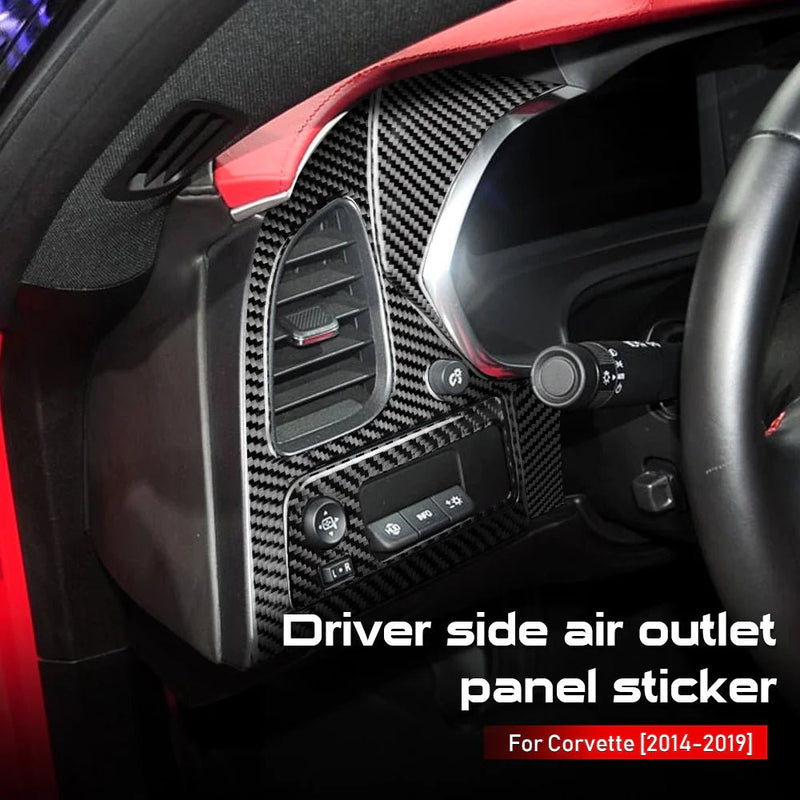 Load image into Gallery viewer, Chevrolet Corvette (2014-2019) Carbon Fiber Air Outlet Panel Surround Trim Kit - FSPE