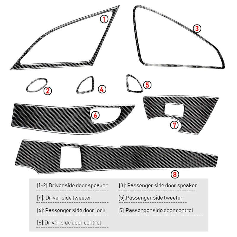 Load image into Gallery viewer, Chevrolet Corvette (2014-2019) Carbon Fiber Window Control Trims - FSPE
