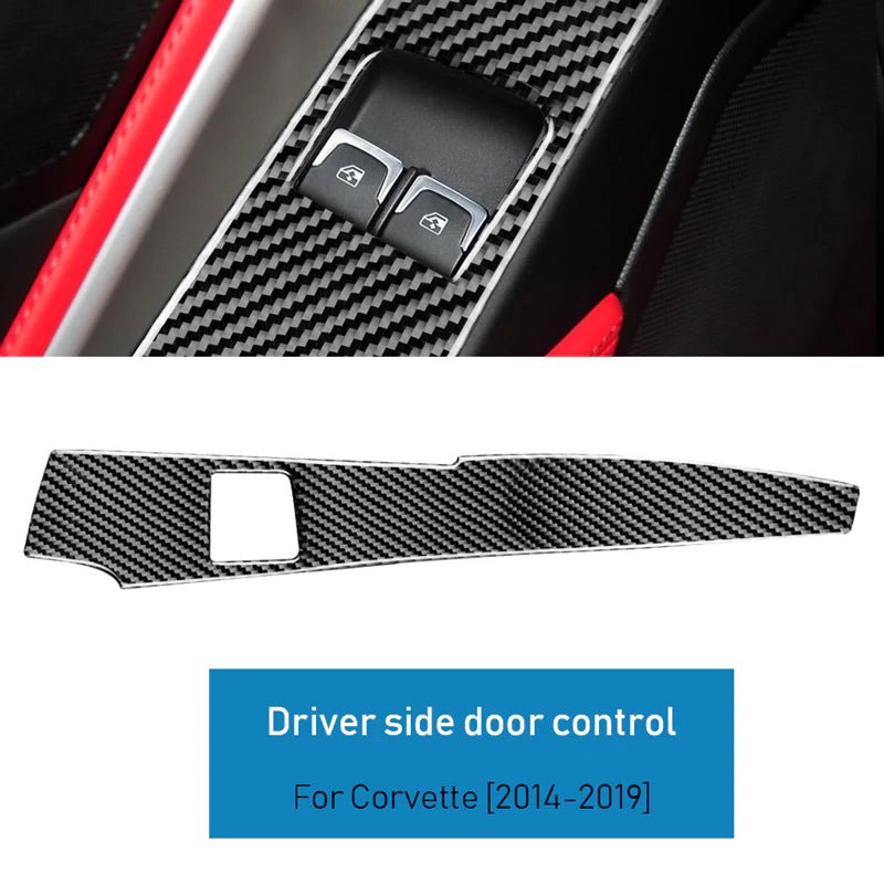 Load image into Gallery viewer, Chevrolet Corvette (2014-2019) Carbon Fiber Window Control Trims - FSPE