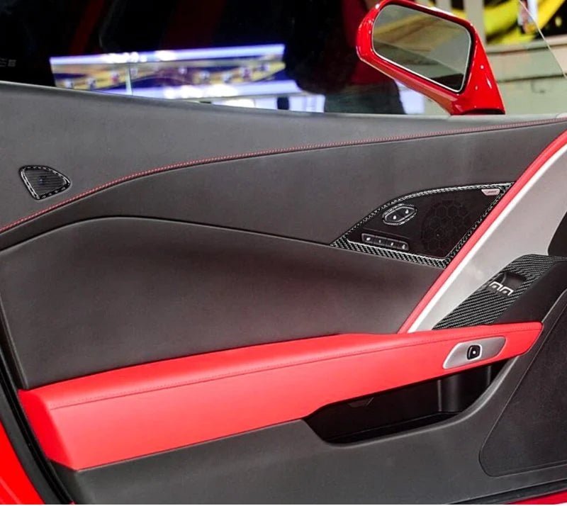 Load image into Gallery viewer, Chevrolet Corvette (2014-2019) Carbon Fiber Window Control Trims - FSPE