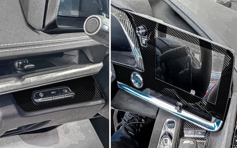 Load image into Gallery viewer, Chevrolet Corvette (2020-2023) Carbon Fiber Infotainment Trim - FSPE