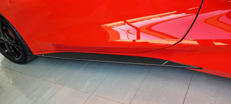 Load image into Gallery viewer, Chevrolet Corvette (2020-2023) Carbon Fiber Rocker Panels - FSPE
