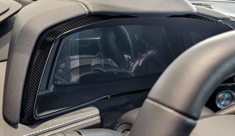 Load image into Gallery viewer, Chevrolet Corvette (2020-2023) Carbon Fiber Speedometer Trim - FSPE