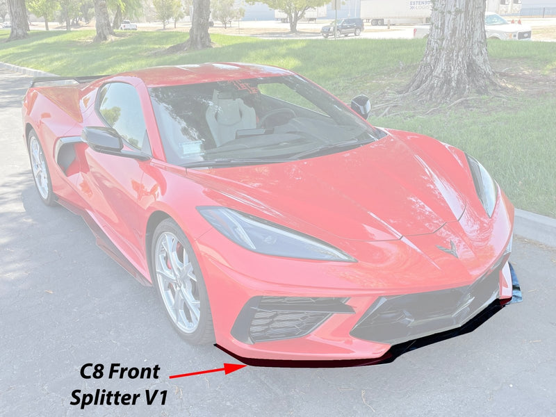 Load image into Gallery viewer, Chevrolet Corvette C8 (2020-2022) Front Splitter V1 (Z51 replacement) - FSPE