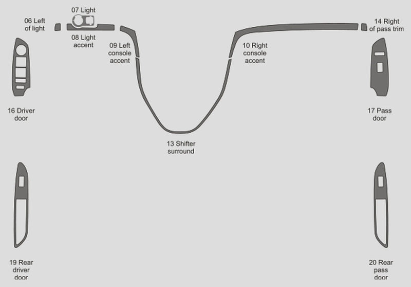 Load image into Gallery viewer, Chevrolet Trax SUV (2013-2016) Carbon Fiber Full Set Trims - FSPE