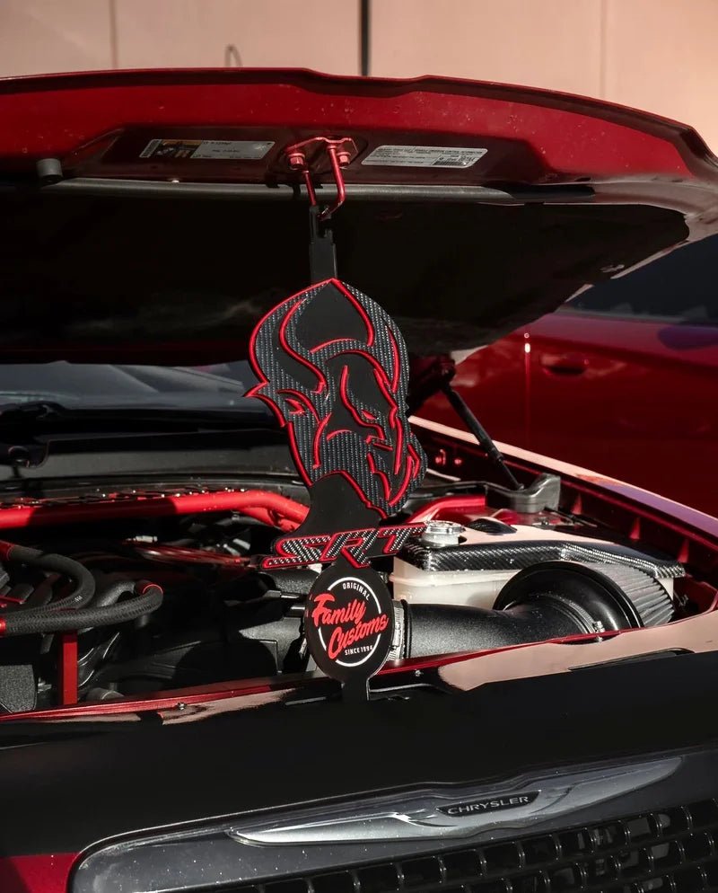 Load image into Gallery viewer, Chrysler / Charger / Challenger 4 Piece Engine Bay Set Raw Aluminum / Carbon Fiber (2015-2022) - FSPE