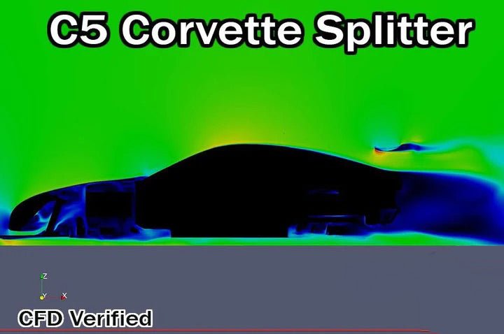 Load image into Gallery viewer, Corvette C5 Rocket Nose Splitter + Mounts (1997-2004) - FSPE
