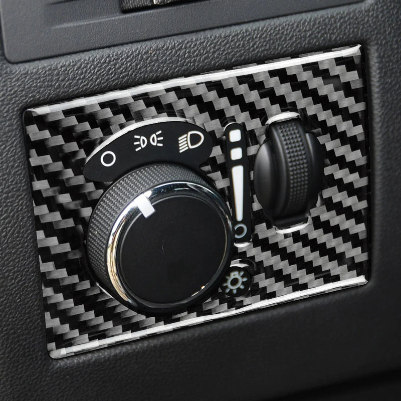 Load image into Gallery viewer, Dodge Challenger (2008-2014) Carbon Fiber Headlight Control Cover Trim - FSPE