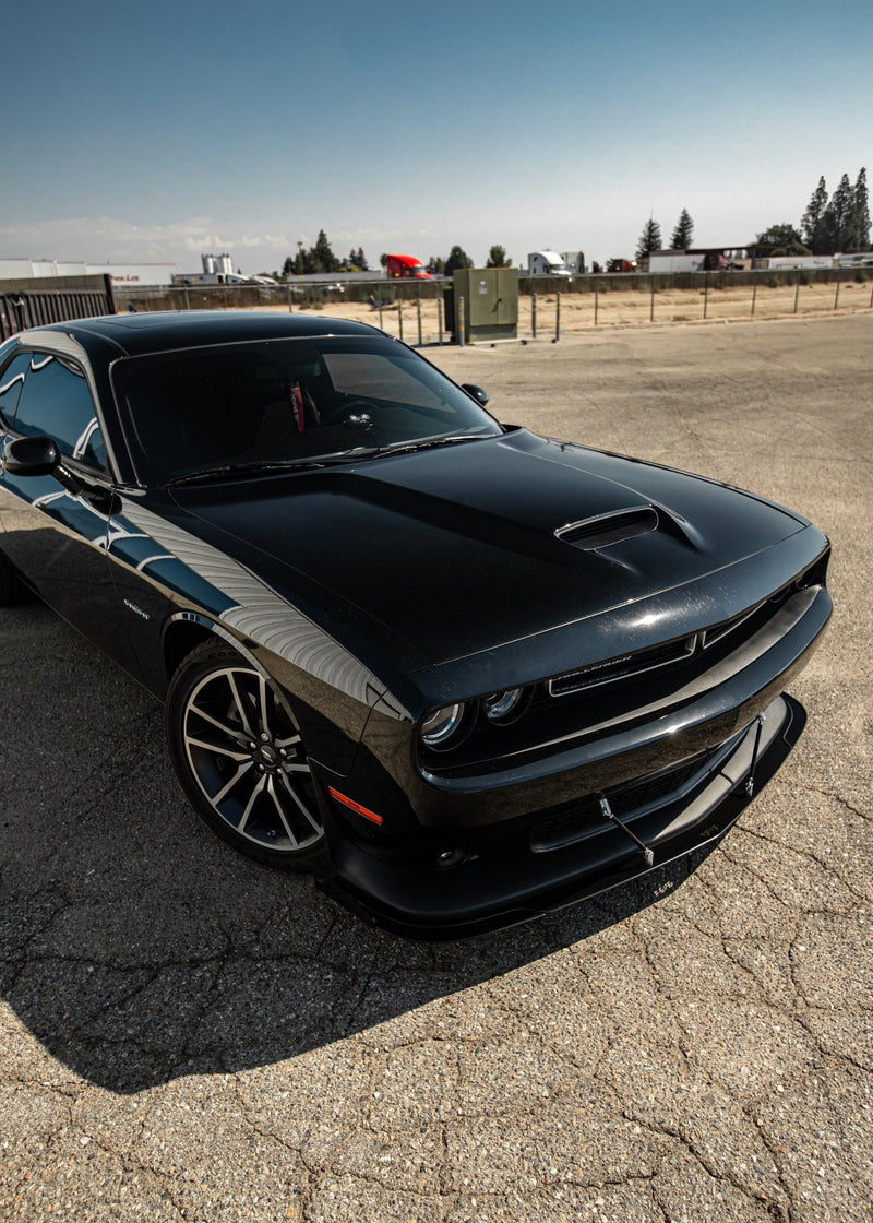 Load image into Gallery viewer, Dodge Challenger (2015-2021) GT, R/T, Scat Pack Front Splitter Aluminum Front Splitter V1 - FSPE