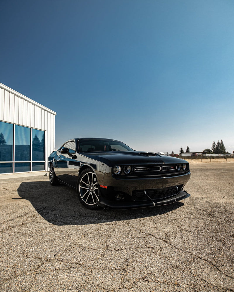 Load image into Gallery viewer, Dodge Challenger (2015-2021) GT, R/T, Scat Pack Front Splitter Aluminum Front Splitter V1 - FSPE