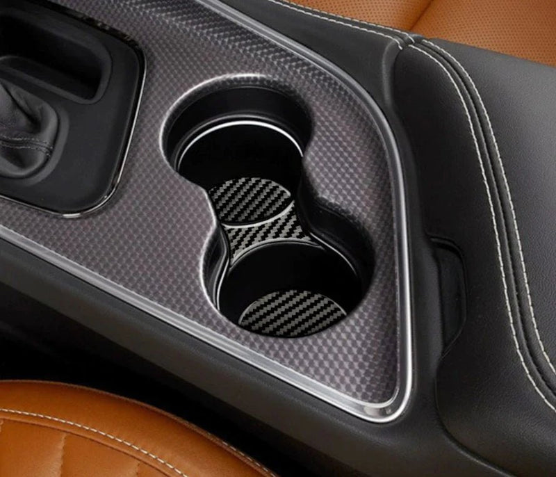Load image into Gallery viewer, Dodge Challenger (2015-2023) Carbon Fiber Coaster Cover - FSPE