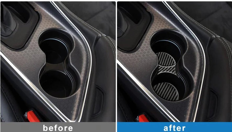 Load image into Gallery viewer, Dodge Challenger (2015-2023) Carbon Fiber Coaster Cover - FSPE