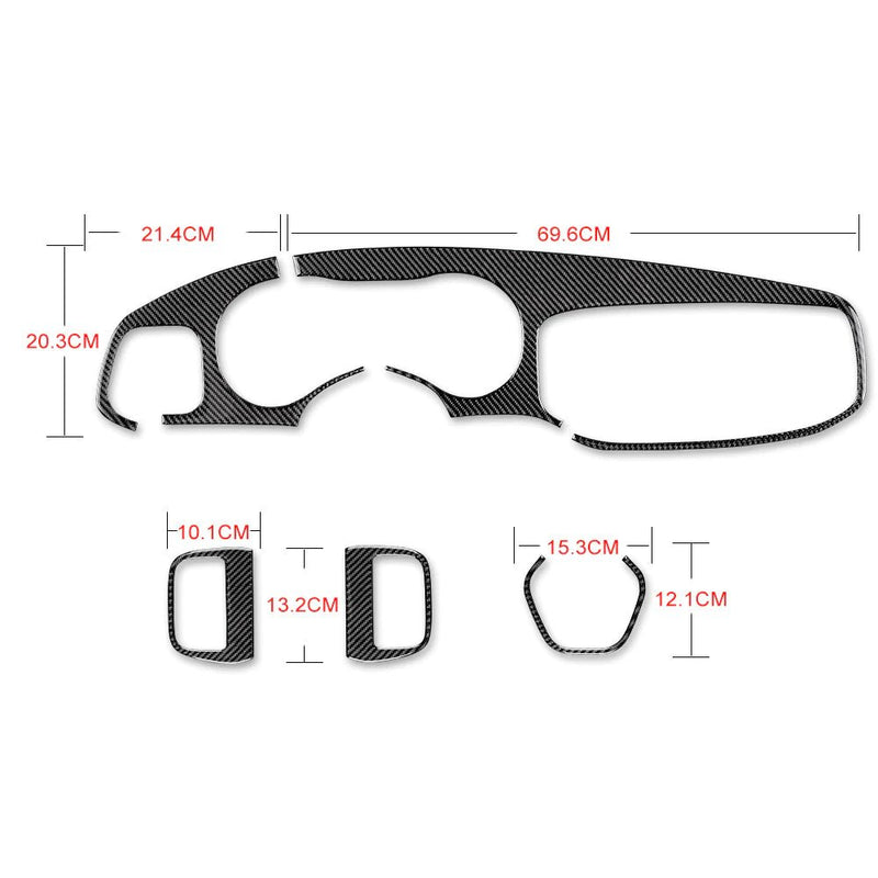 Load image into Gallery viewer, Dodge Challenger (2015-2023) Carbon Fiber Full Dashboard Trim Kit - FSPE