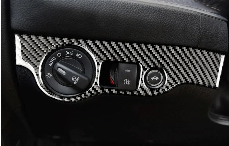 Load image into Gallery viewer, Dodge Challenger (2015-2023) Carbon Fiber Headlight Control Trim - FSPE