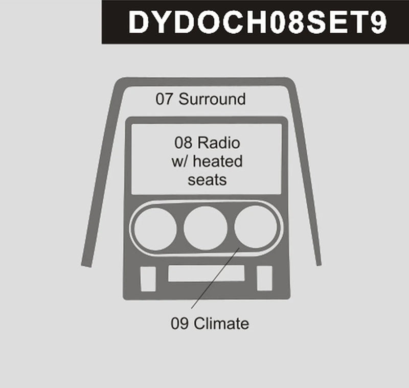 Load image into Gallery viewer, Dodge Challenger (2015-2023) Carbon Fiber Radio & Climate Control Trim - FSPE