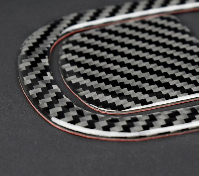 Load image into Gallery viewer, Dodge Challenger (2015-2023) Carbon Fiber Rear Seat Pull Overlay Trim - FSPE