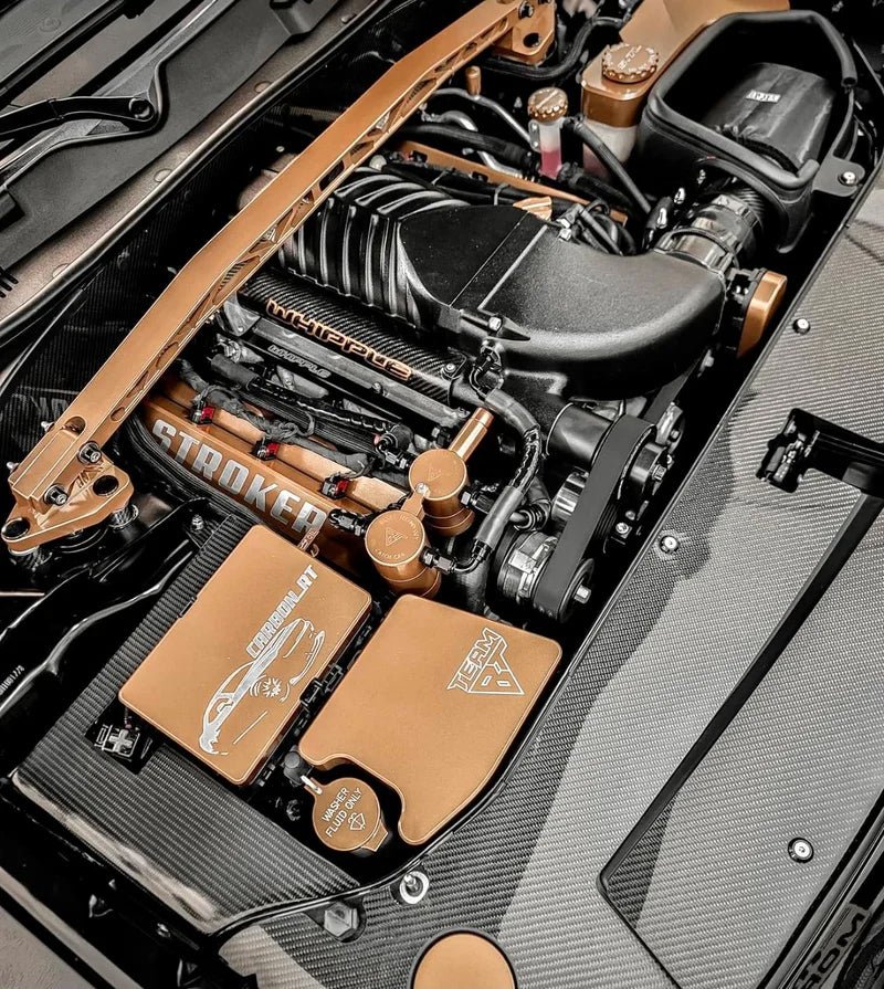 Load image into Gallery viewer, Dodge Challenger (2015-2023) Fiber Radiator Cover - FSPE