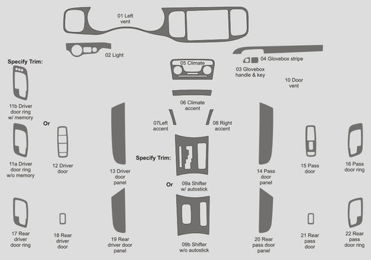 Dodge Charger (2011-2014) Carbon Fiber Full Set Trim - FSPE