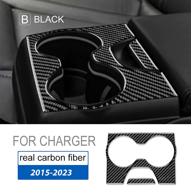 Load image into Gallery viewer, Dodge Charger (2015-2023) Carbon Fiber Rear Center Armrest Trim - FSPE