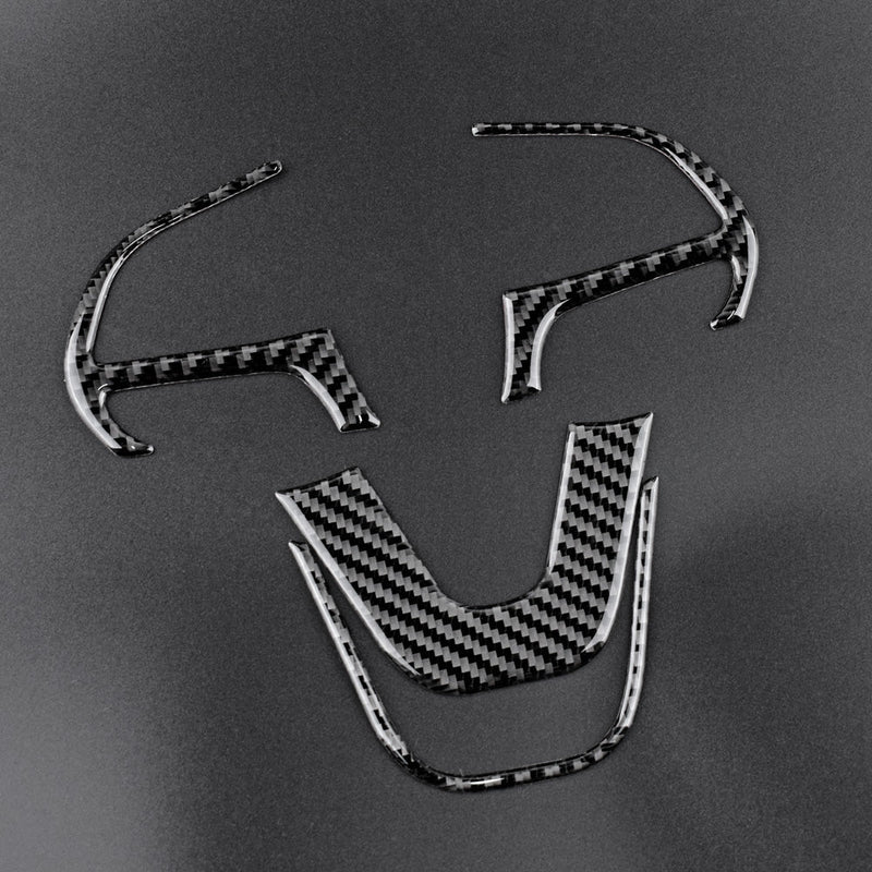 Load image into Gallery viewer, Dodge Charger (2015-2023) Carbon Fiber Steering Wheel Trim - FSPE