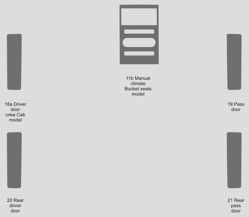 Load image into Gallery viewer, Dodge RAM 1500 Crew Cab (2009-2012) Carbon Fiber Full Set Trim - FSPE