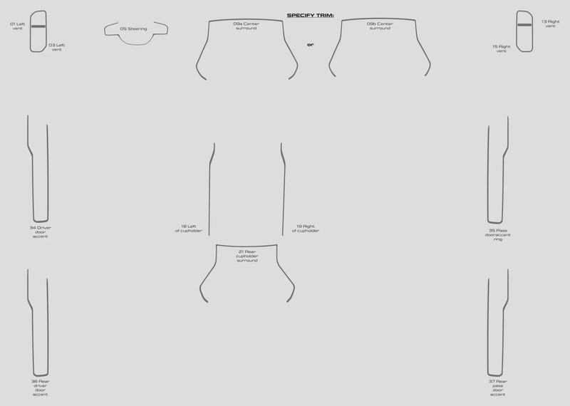 Load image into Gallery viewer, Dodge RAM 1500 Crew Cab (2019-2020) Carbon Fiber Full Set Trim - FSPE