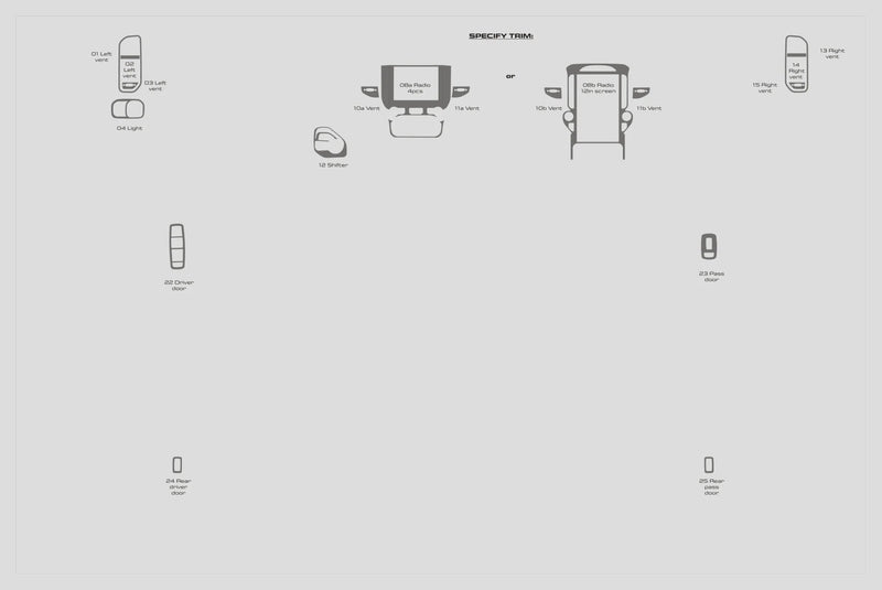 Load image into Gallery viewer, Dodge RAM 1500 Crew Cab (2019-2020) Carbon Fiber Full Set Trim - FSPE