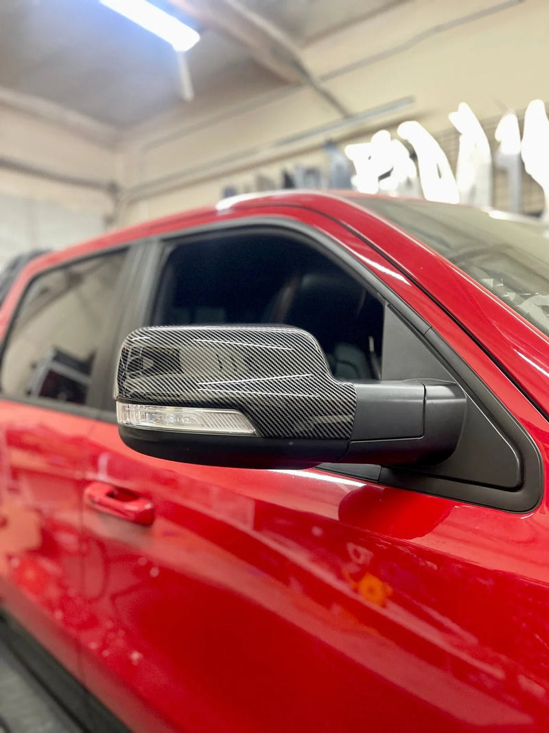 Load image into Gallery viewer, DODGE RAM TRX (2019-2022) Carbon Fiber Style Mirror Covers - FSPE
