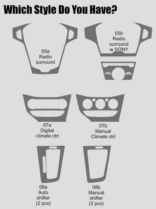 Ford Focus Hatchback (2012-2014) Carbon Fiber Full Set Trim - FSPE