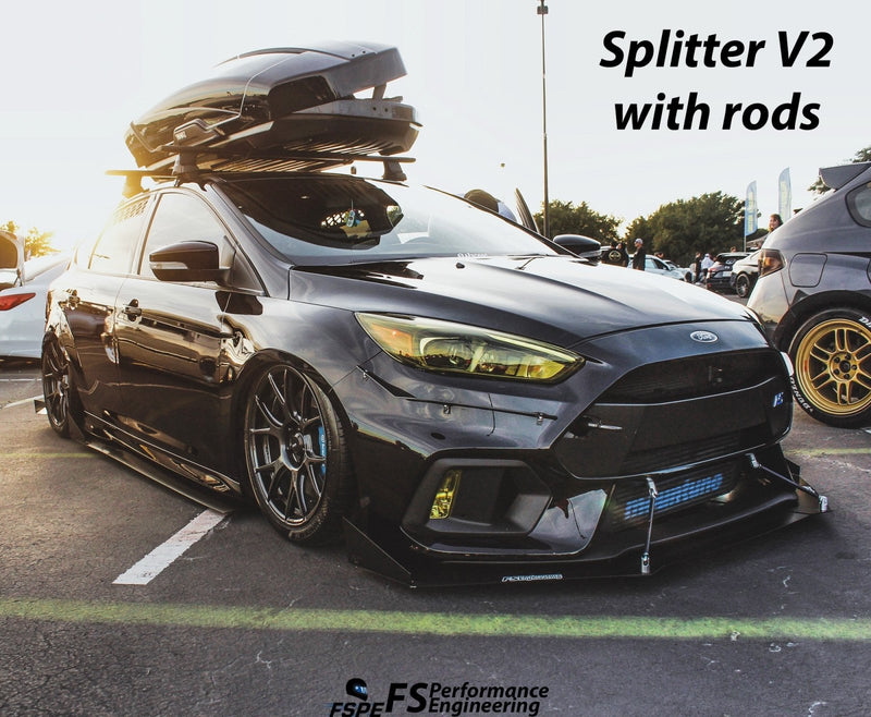 Load image into Gallery viewer, Ford Focus RS (2016-2018) Front Splitter V2 - FSPE