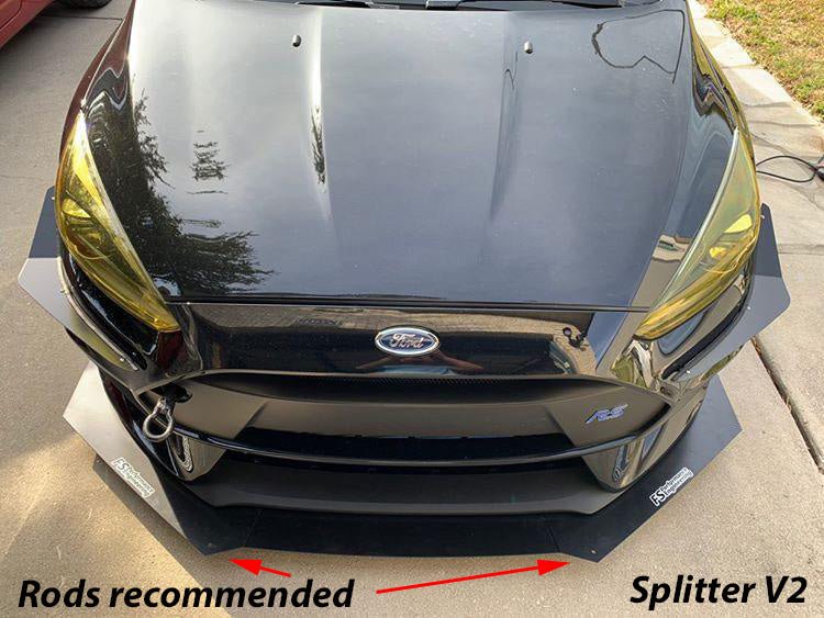 Load image into Gallery viewer, Ford Focus RS (2016-2018) Front Splitter V2 - FSPE