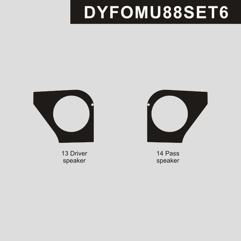 Load image into Gallery viewer, Ford Mustang (1988-1993) Carbon Fiber Door Speakers Trim - FSPE