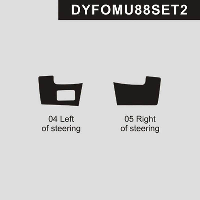 Load image into Gallery viewer, Ford Mustang (1988-1993) Carbon Fiber Left And Right Steering Wheel Trim - FSPE