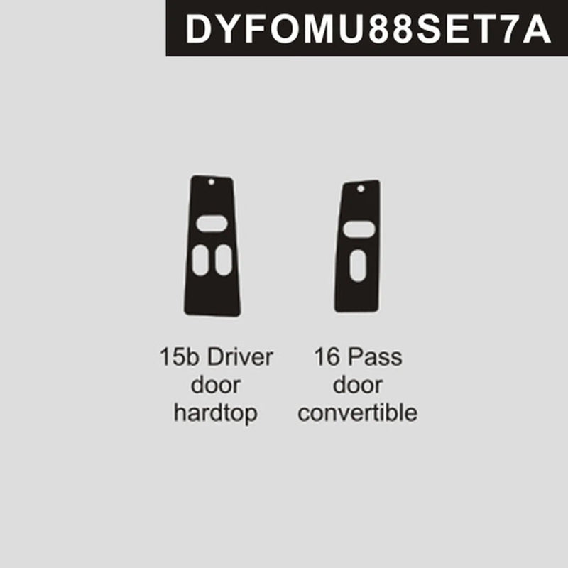 Load image into Gallery viewer, Ford Mustang (1988-1993) Carbon Fiber Window Switch Trim - FSPE