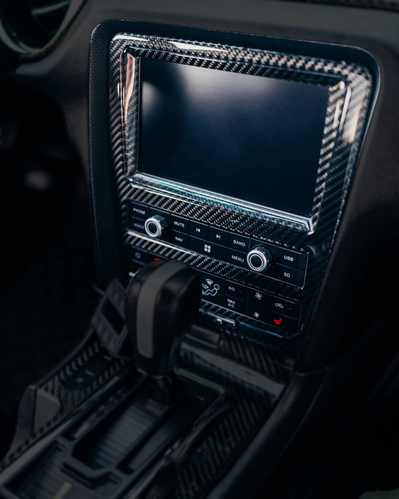 Load image into Gallery viewer, Ford Mustang (2005-2009) Carbon Fiber Aftermarket Dynavin Multimedia Trim Kit - FSPE