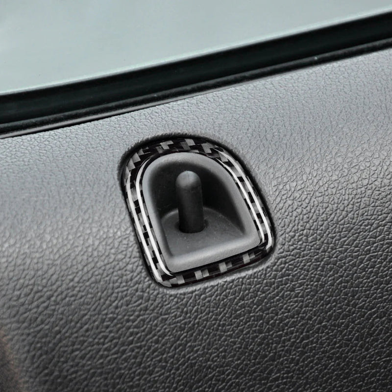 Load image into Gallery viewer, Ford Mustang (2005-2009) Carbon Fiber Door Lock Trim - FSPE