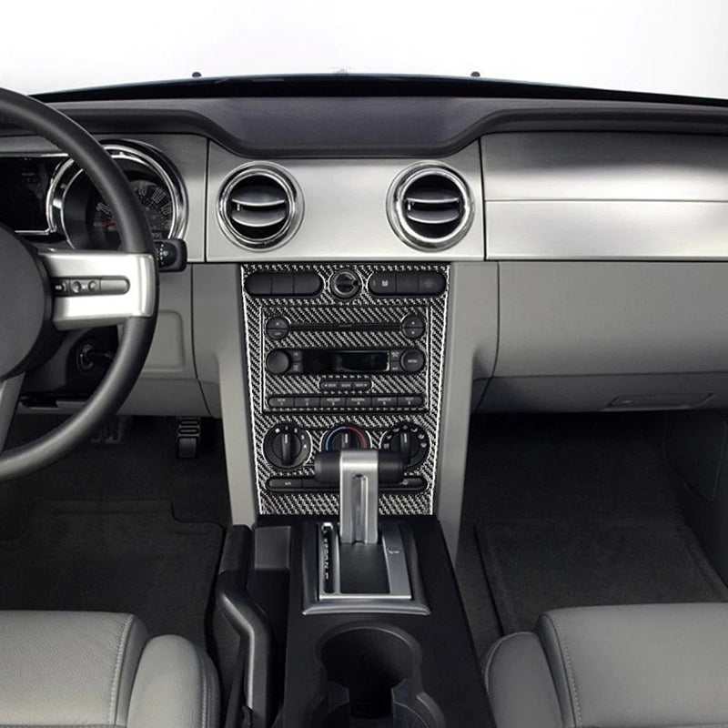 Load image into Gallery viewer, Ford Mustang (2005-2009) Carbon Fiber Full Multimedia Center Control Panel Kit - FSPE