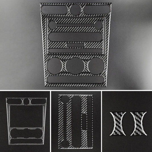 Ford Mustang (2005-2009) Carbon Fiber Full Multimedia Center Control Panel Kit - FSPE