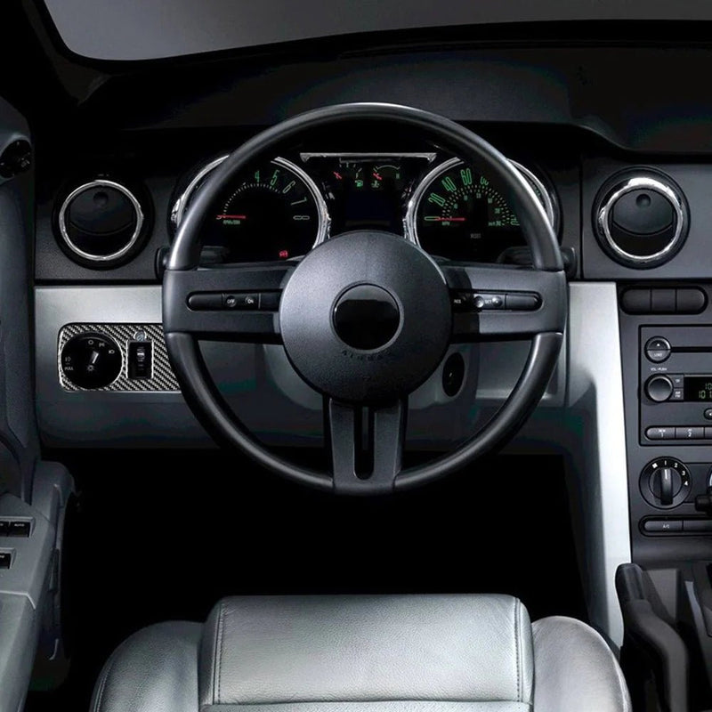 Load image into Gallery viewer, Ford Mustang (2005-2009) Carbon Fiber Headlight Control Switch Trim - FSPE