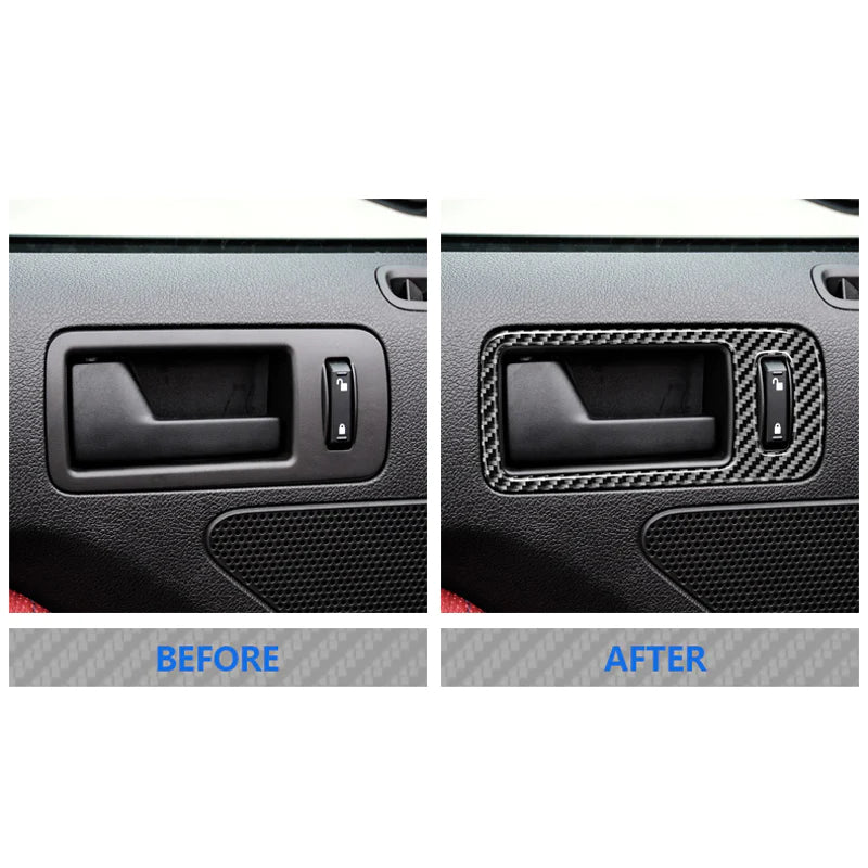 Load image into Gallery viewer, Ford Mustang (2010-2014) Carbon Fiber Door Handle Trim Kit - FSPE