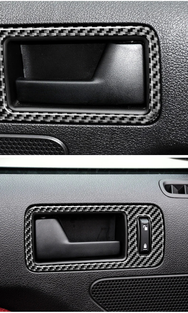 Load image into Gallery viewer, Ford Mustang (2010-2014) Carbon Fiber Door Handle Trim Kit - FSPE