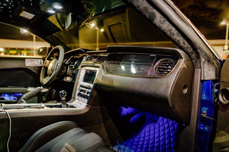 Load image into Gallery viewer, Ford Mustang (2010-2014) Carbon Fiber Full Dashboard Trim Kit - FSPE