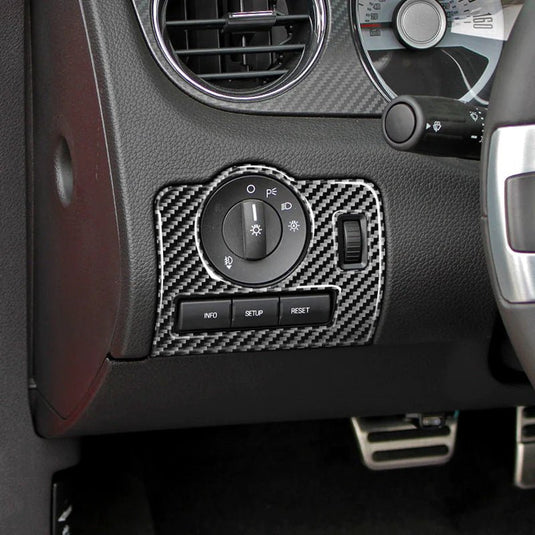 Ford Mustang (2010-2014) Carbon Fiber Headlight Control Trim - FSPE