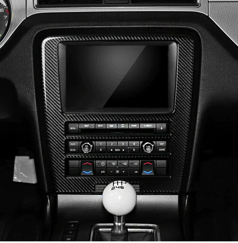 Load image into Gallery viewer, Ford Mustang (2010-2014) Carbon Fiber Navigation Multimedia Dash Trim - FSPE