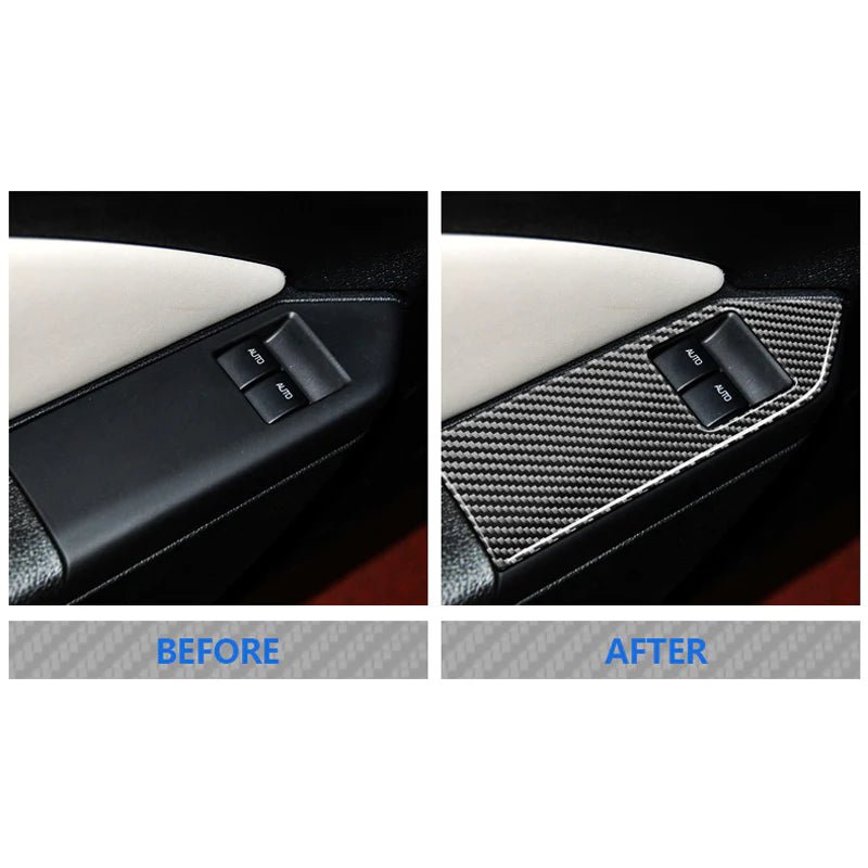 Load image into Gallery viewer, Ford Mustang (2010-2014) Carbon Fiber Window Control Trim Kit - FSPE