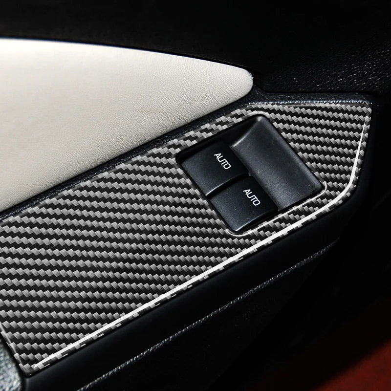 Load image into Gallery viewer, Ford Mustang (2010-2014) Carbon Fiber Window Control Trim Kit - FSPE