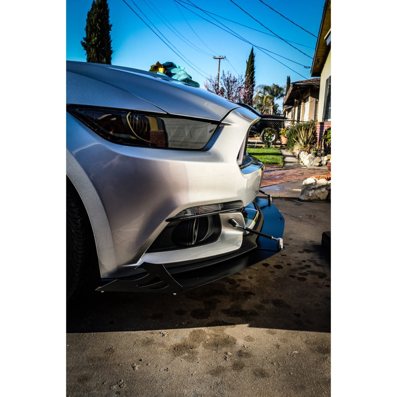Load image into Gallery viewer, Ford Mustang (2015-2017) Front Splitter V1 + Under Tray - FSPE