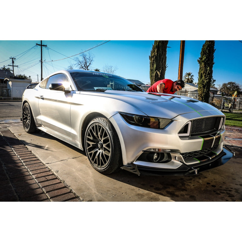 Load image into Gallery viewer, Ford Mustang (2015-2017) Front Splitter V1 + Under Tray - FSPE